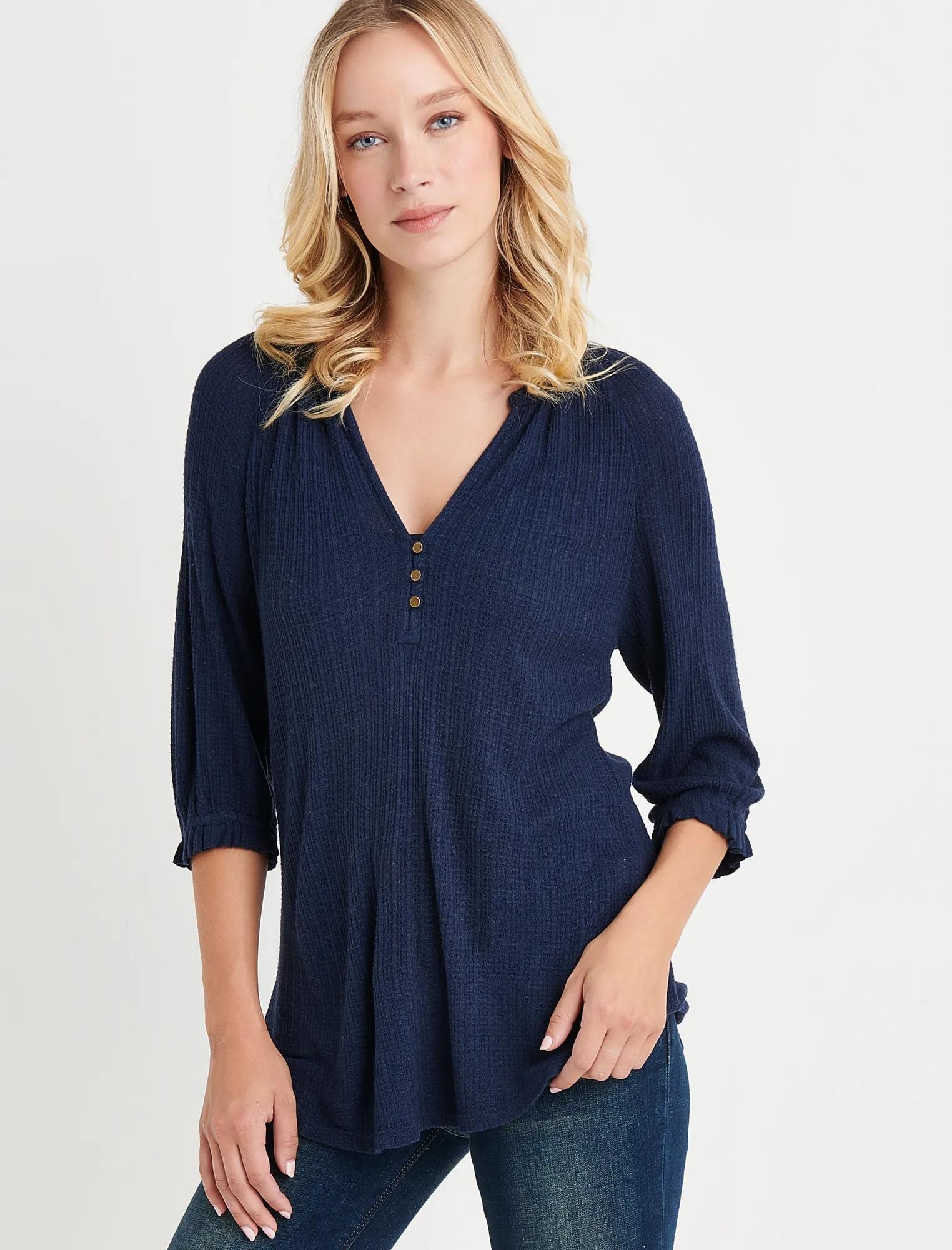 DROP NEEDLE HALF PLACKET | Lucky Brand
