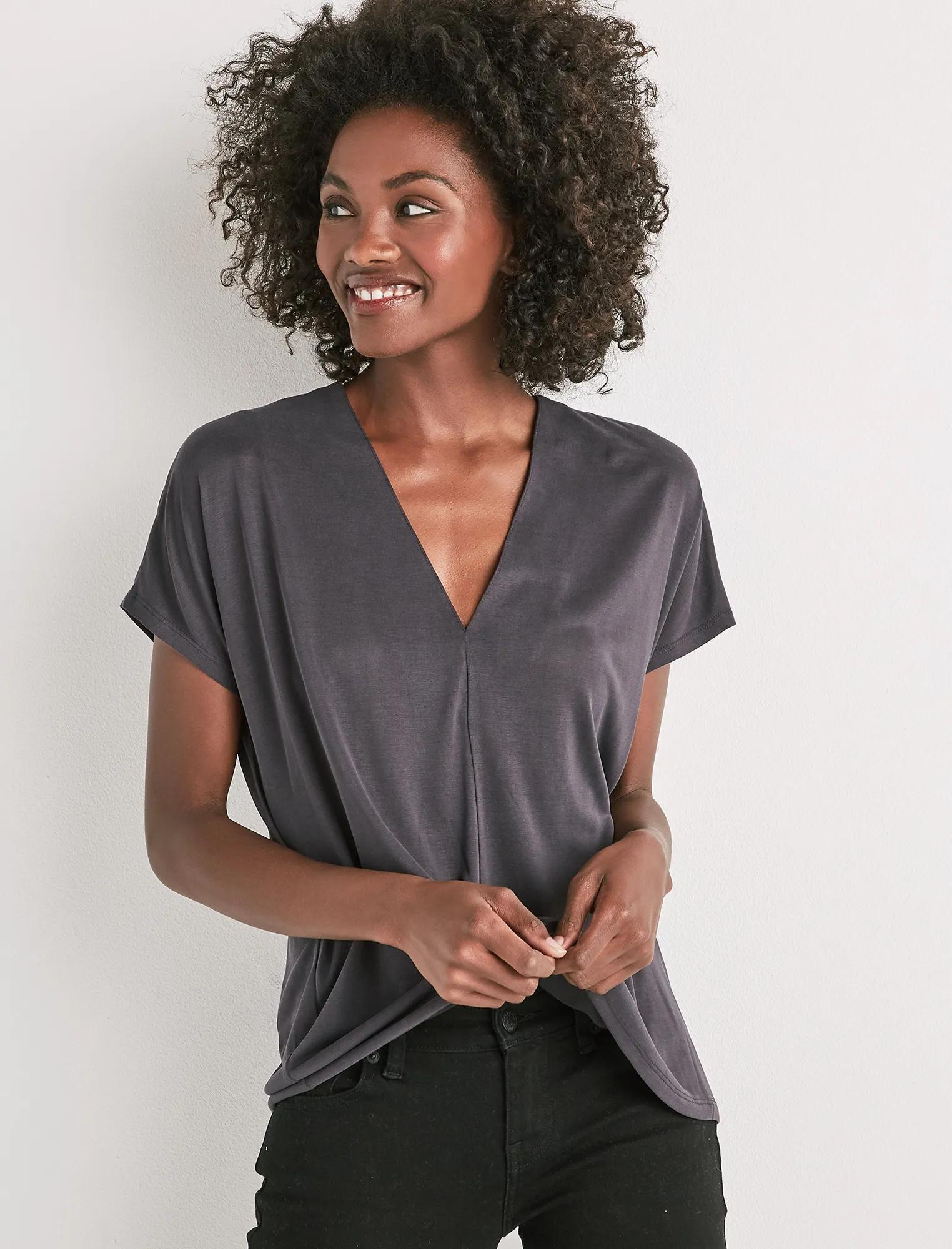 SANDWASH V-NECK TOP | Lucky Brand