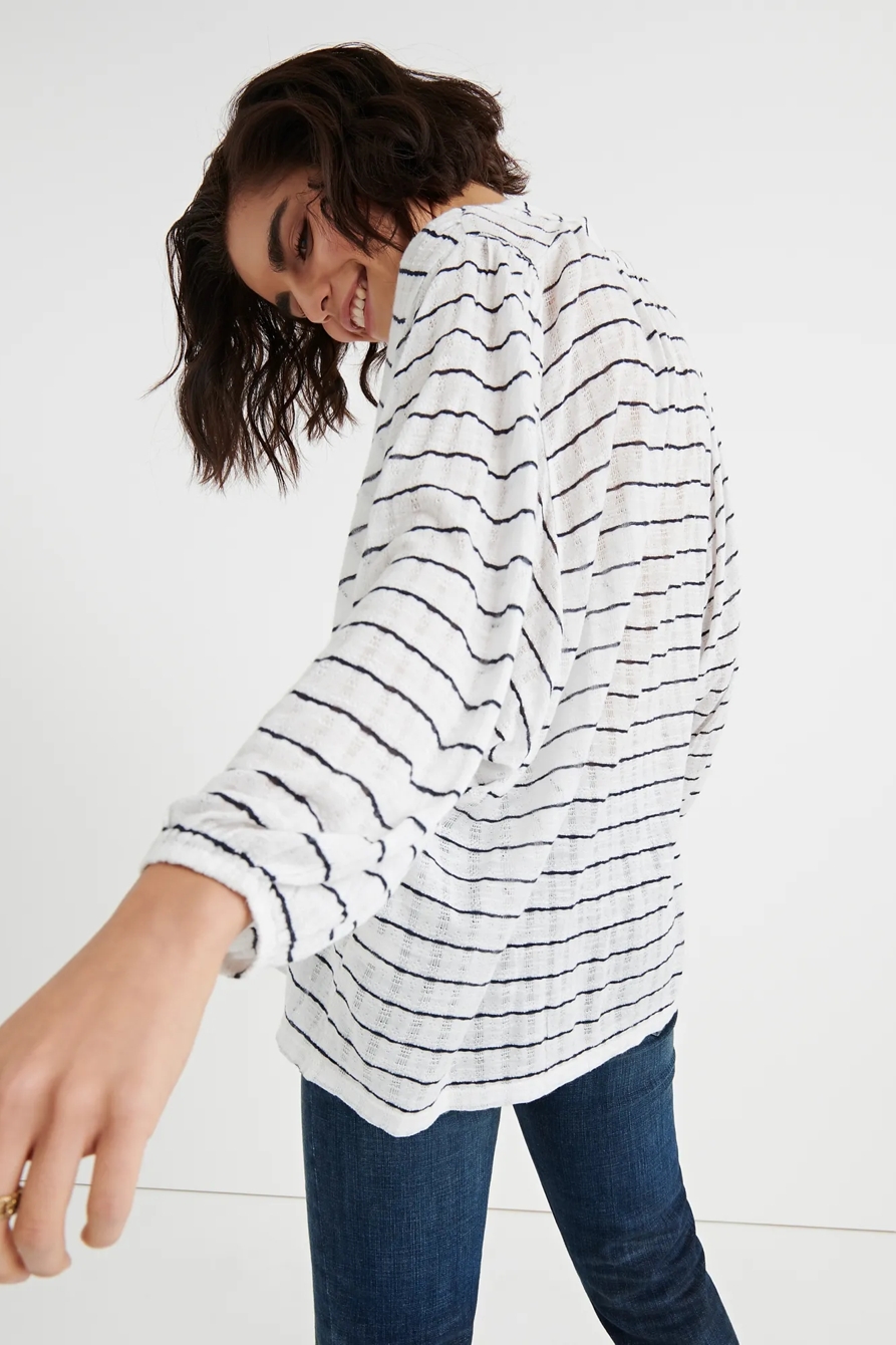 STRIPE JACQUARD TOP, image 3