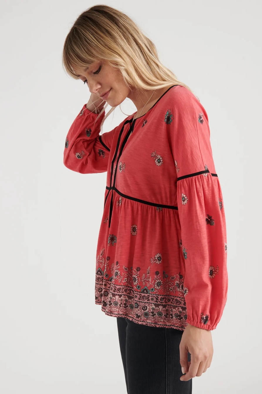 BORDER PRINT PEASANT, image 3