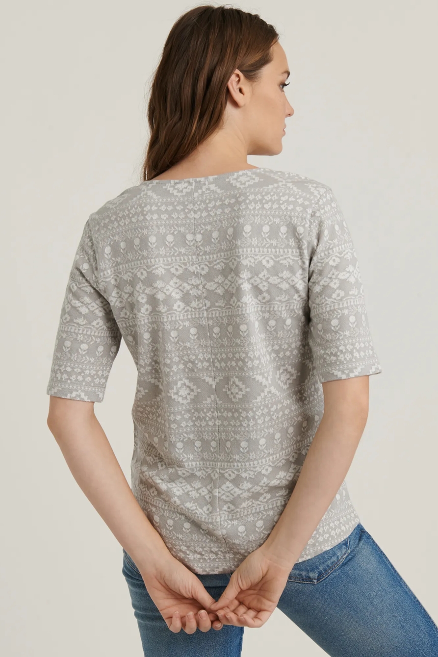 JACQUARD KNIT TOP, image 4