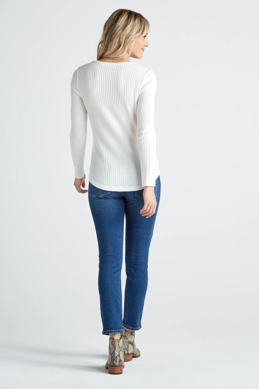 HACCI RIB LONG SLEEVE TOP, image 3