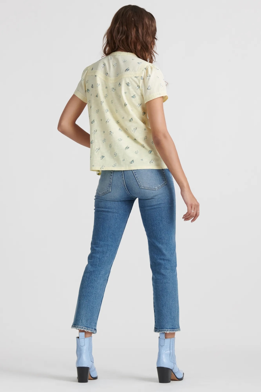 LACE TRIM PRINTED HENLEY, image 4