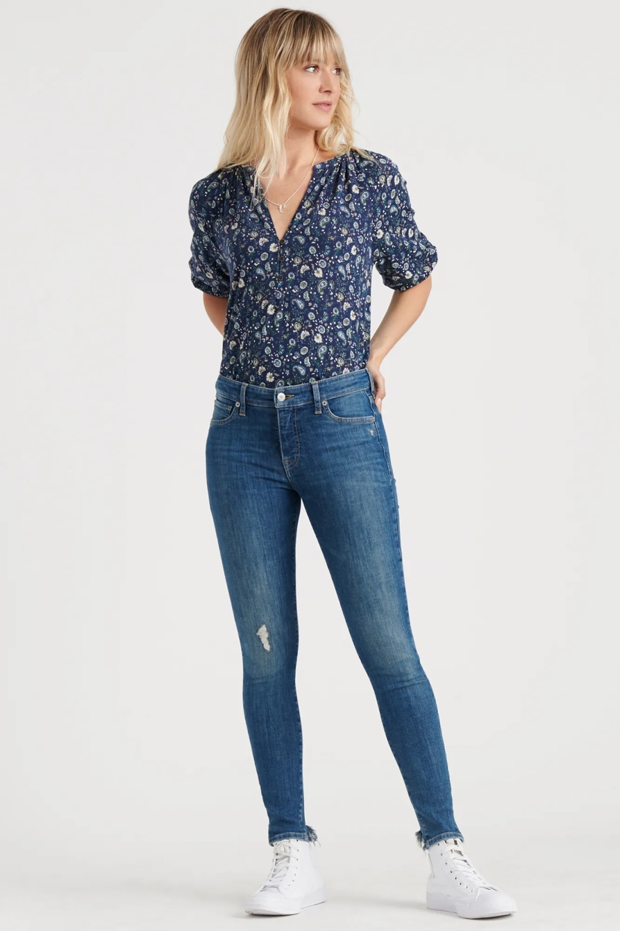PAISLEY PRINTED HENLEY, image 2
