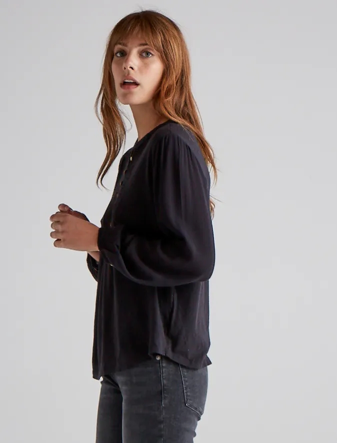 EMBROIDERED BIB HENLEY, image 2