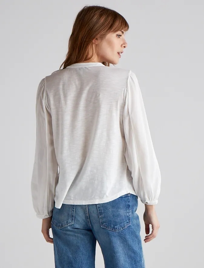 EMBROIDERED BIB HENLEY, image 3