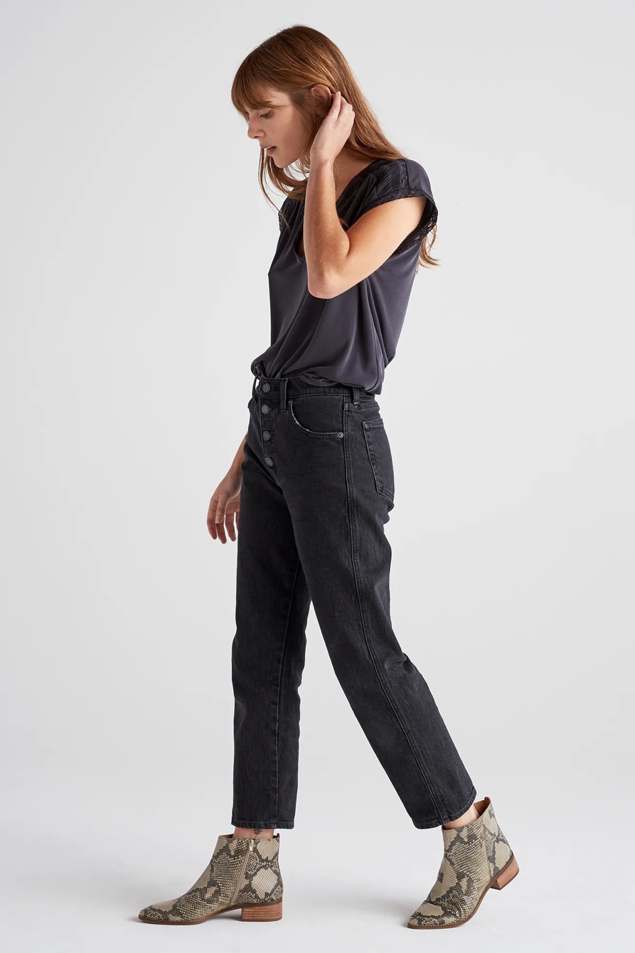 LACE TRIM SAND WASH TOP, image 2