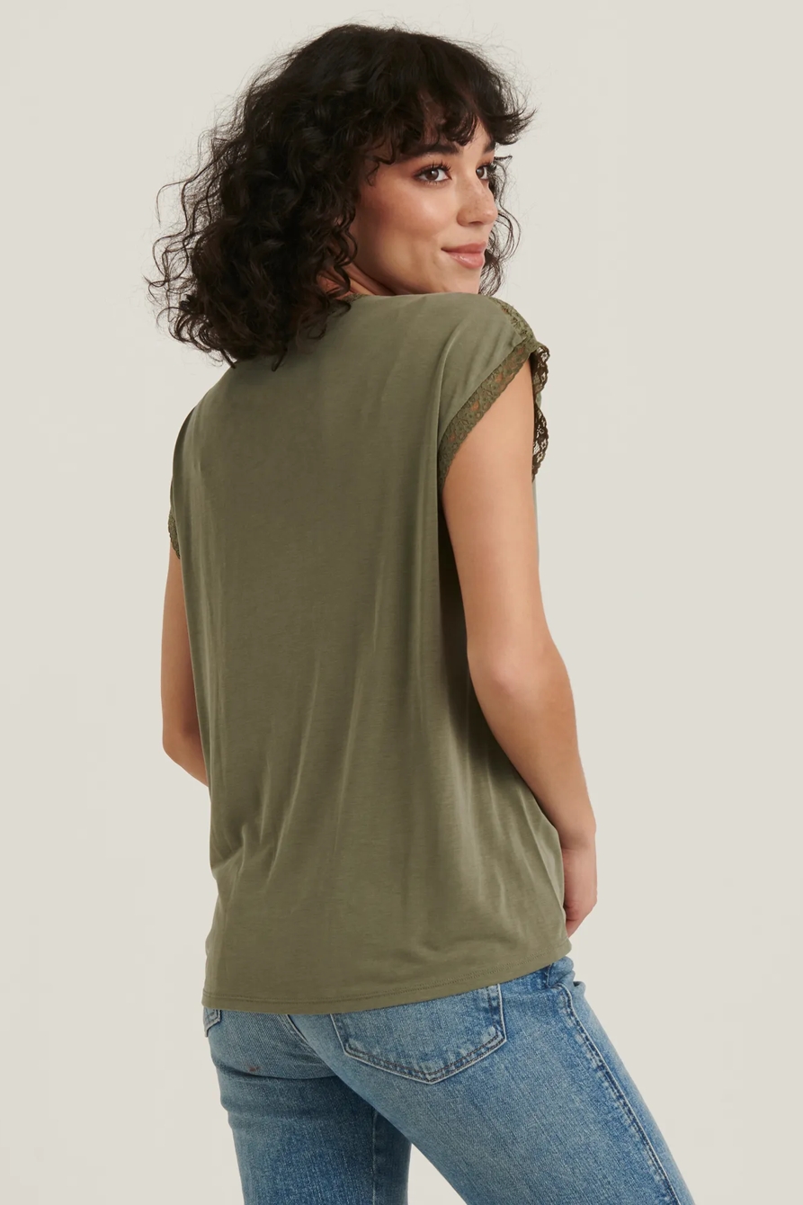 LACE TRIM SAND WASH TOP, image 4