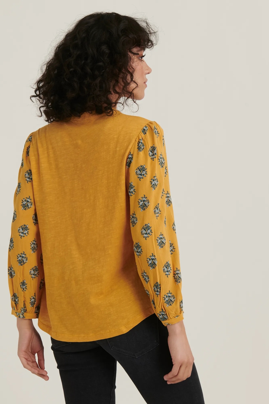 PRINTED SLEEVE HENLEY, image 4