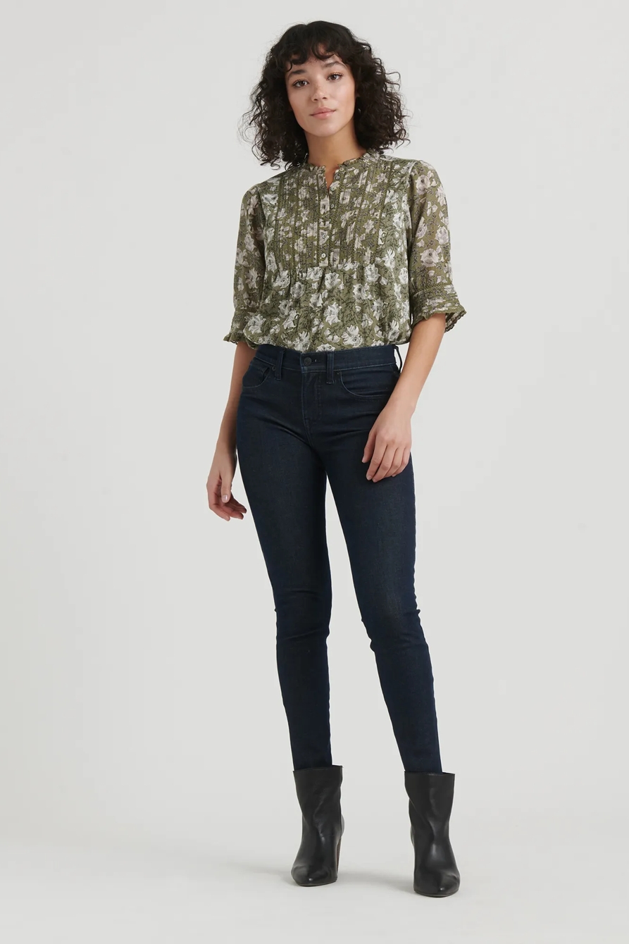 PRINTED MIXED MEDIA BLOUSE, image 2