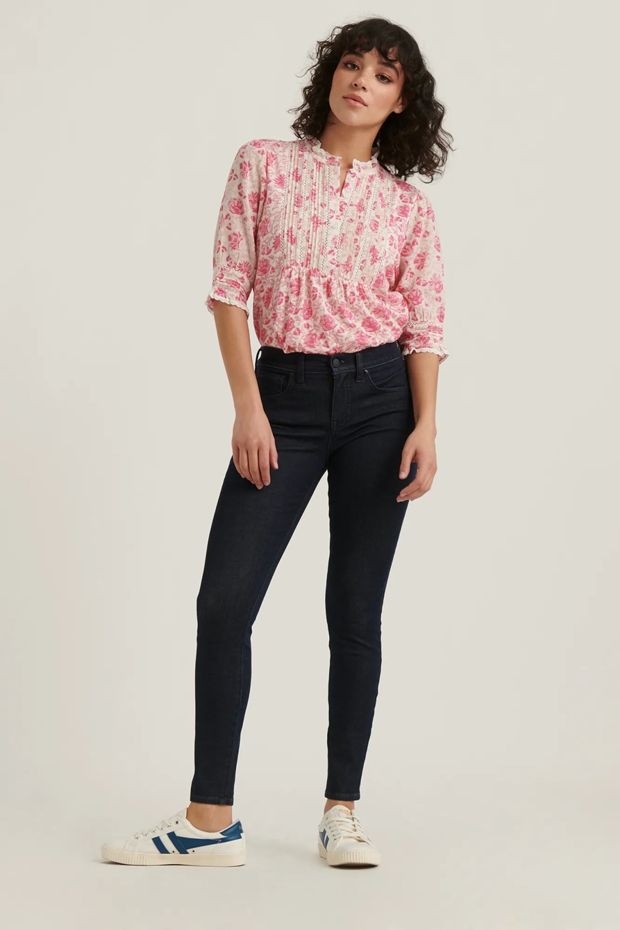 PRINTED MIXED MEDIA BLOUSE, image 2