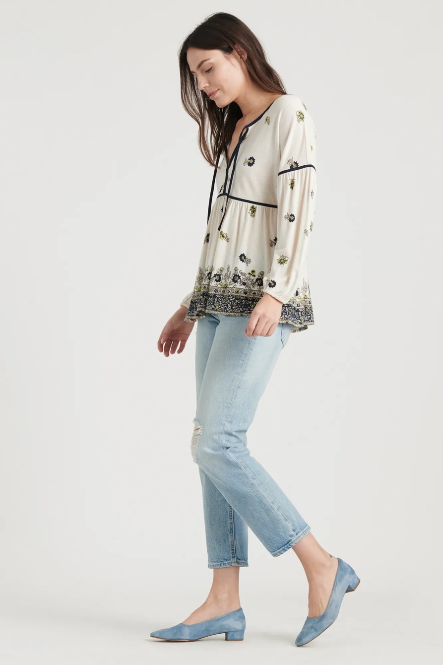 BORDER PRINT PEASANT, image 3