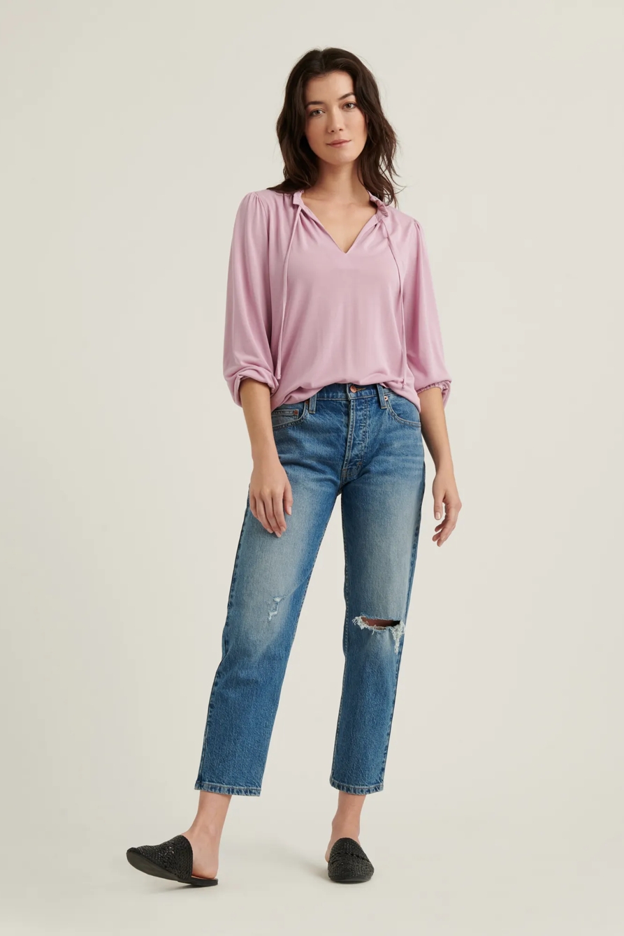 SANDWASH RUFFLED PEASANT TOP, image 2