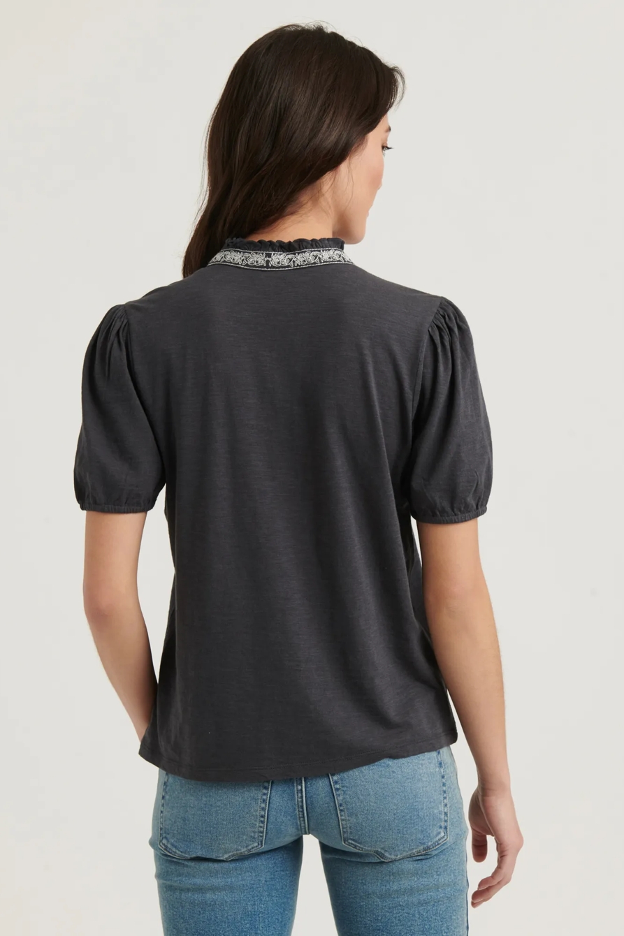 EMBROIDERED PLACKET TOP, image 4