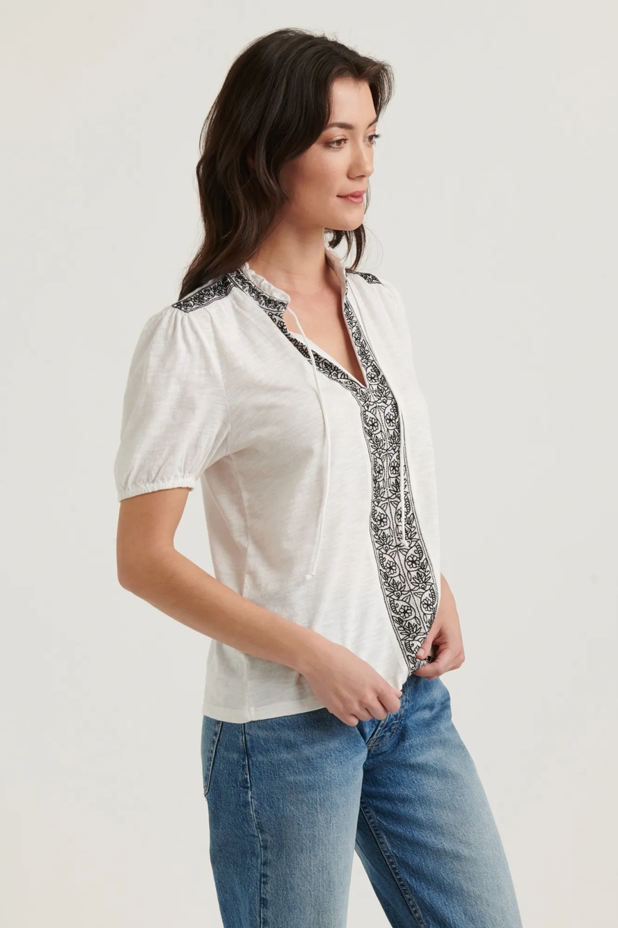 EMBROIDERED PLACKET TOP, image 3