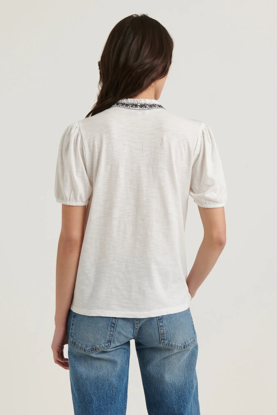 EMBROIDERED PLACKET TOP, image 4