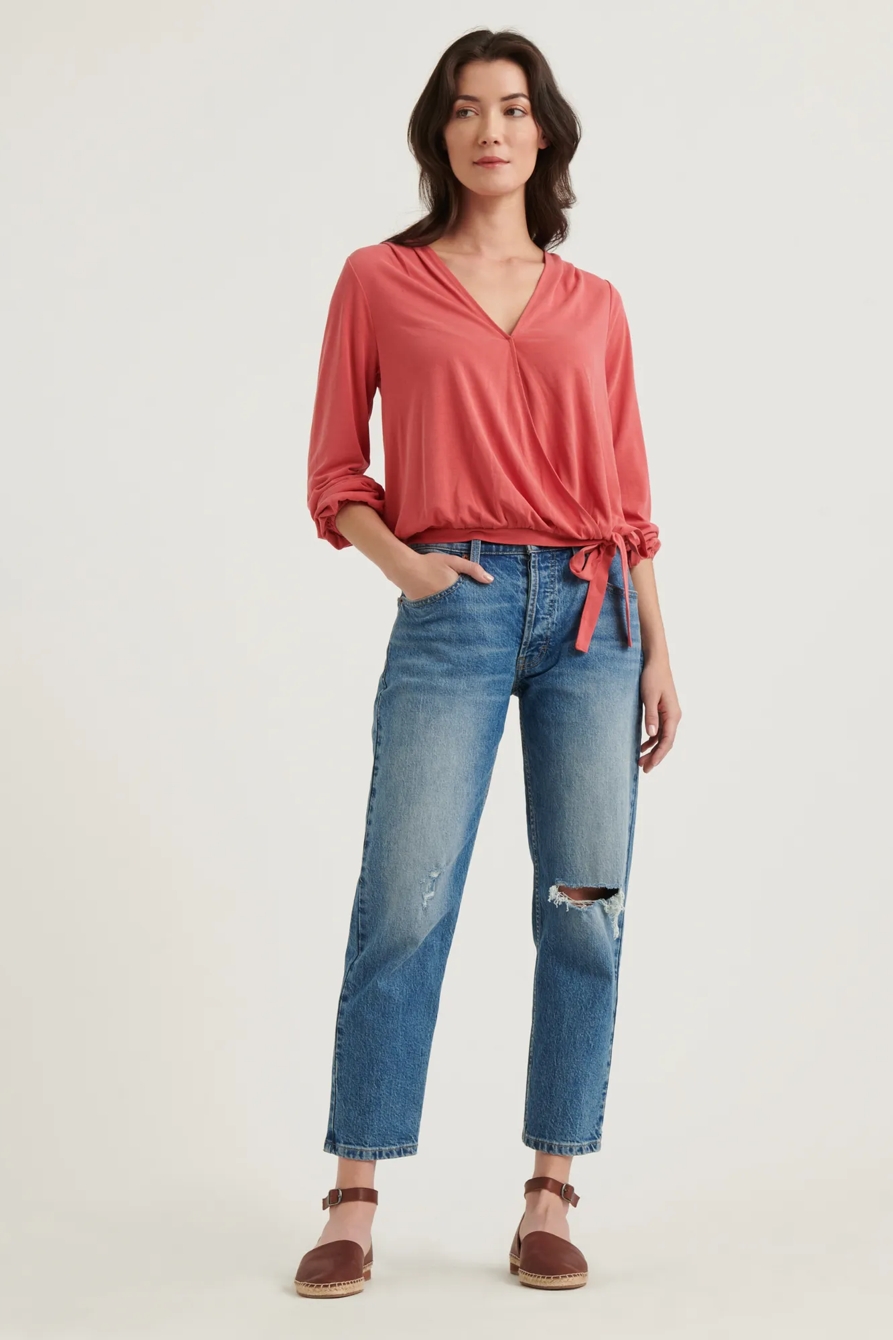 SAND WASH WRAP TOP, image 2