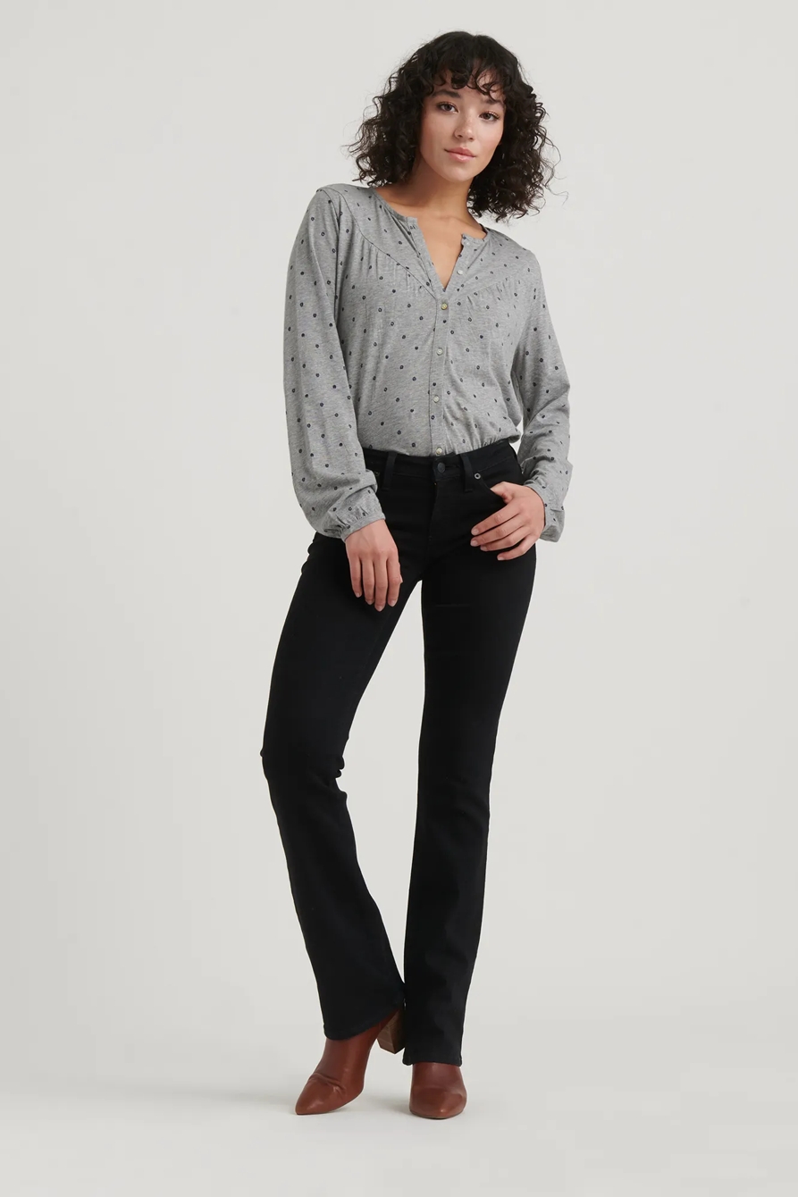POLKA DOT WESTERN YOKE TOP, image 2
