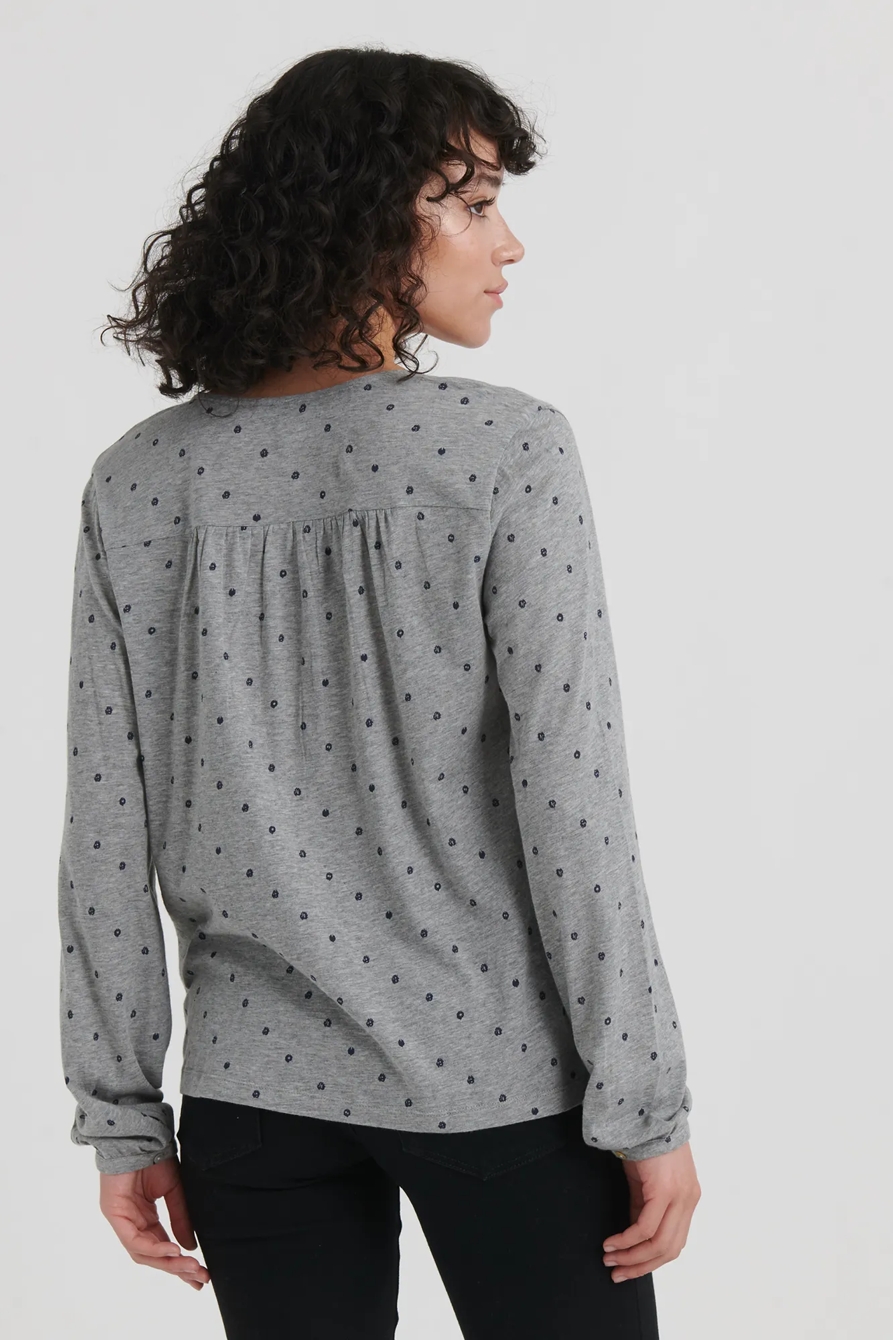 POLKA DOT WESTERN YOKE TOP, image 4