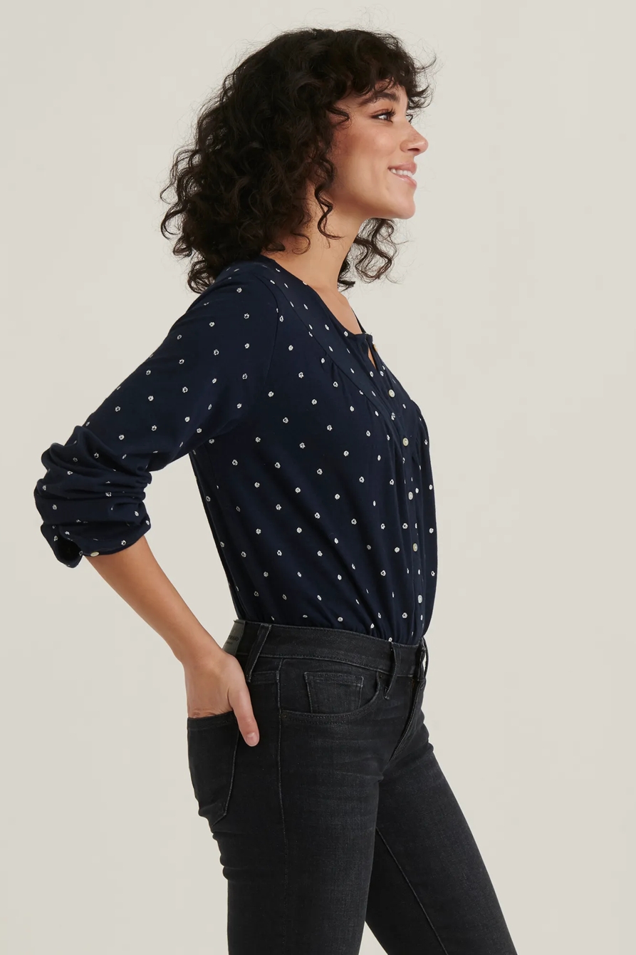 POLKA DOT WESTERN YOKE TOP, image 3