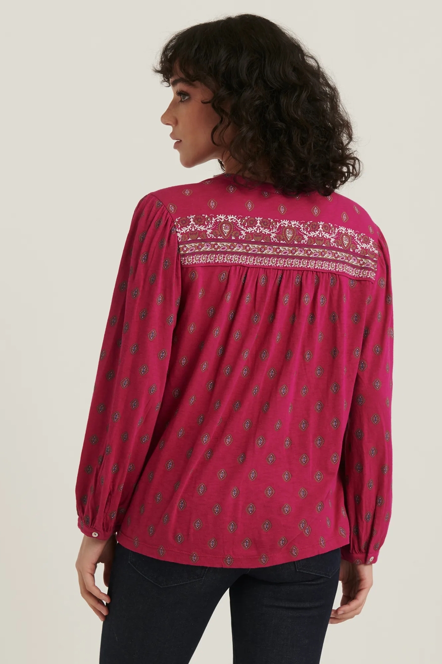 BORDER PRINT PEASANT, image 4