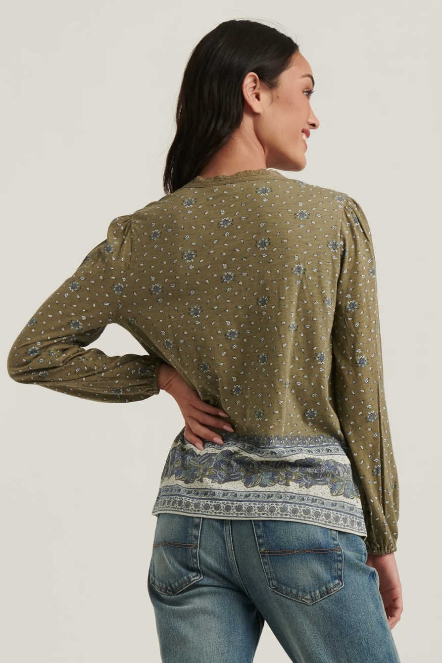 BORDER PRINT BLOUSE, image 4