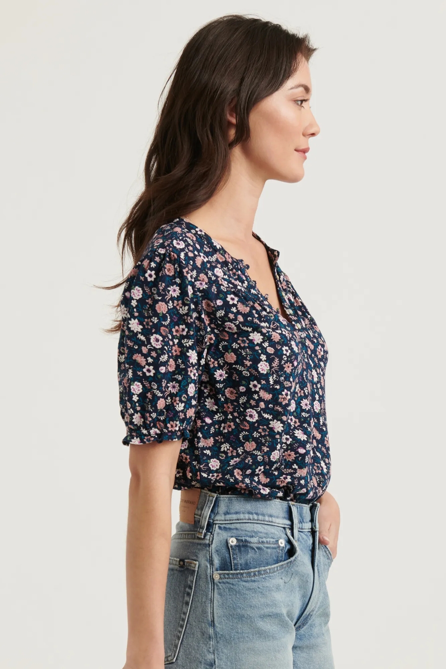 PRINTED HENLEY TOP, image 3