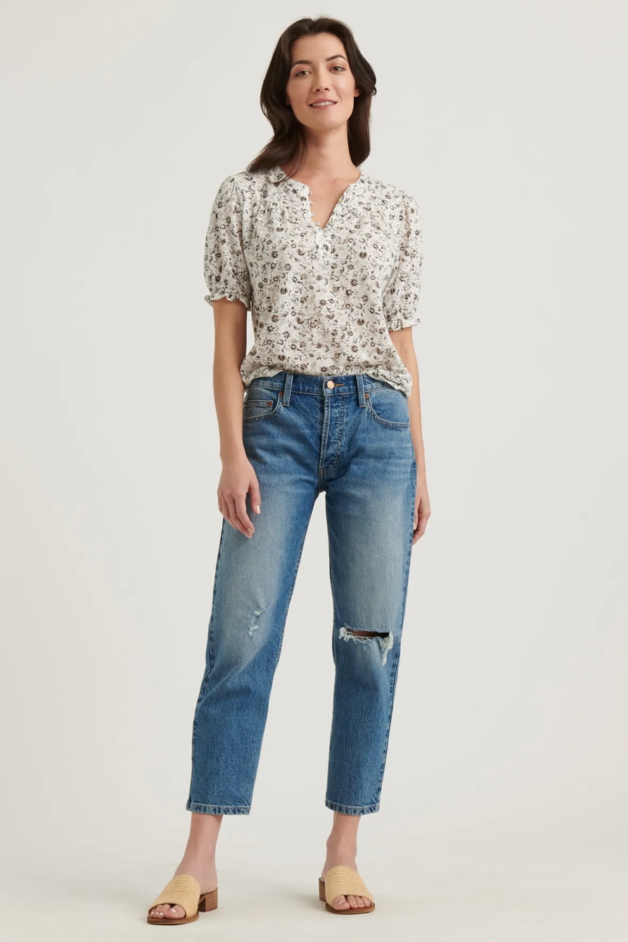 PRINTED HENLEY TOP, image 2