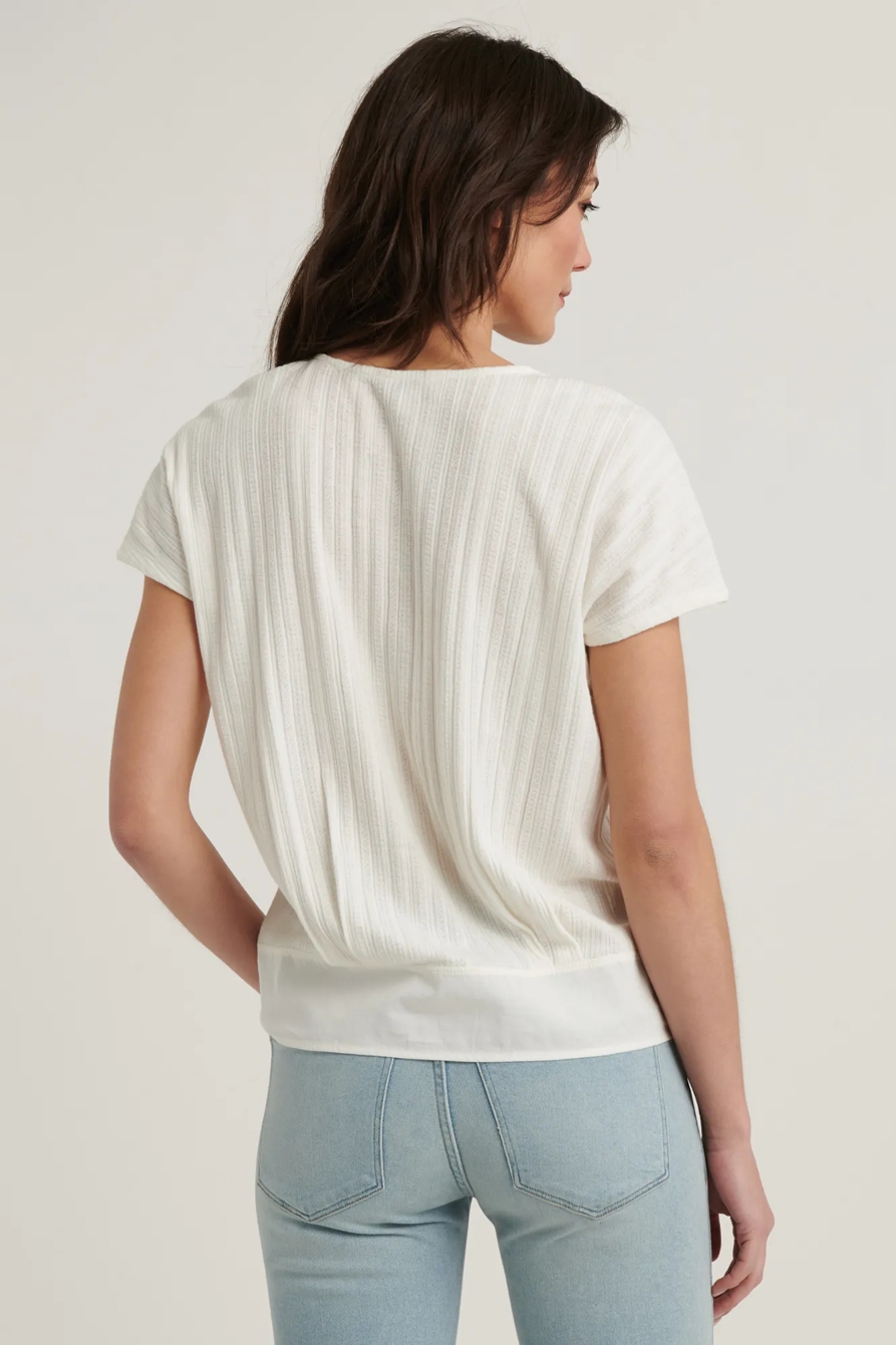 V- NECK TIE FRONT TOP, image 4