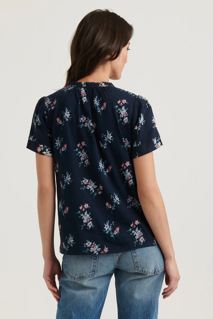 FLUTTER SLEEVE PRINTED TOP, image 4