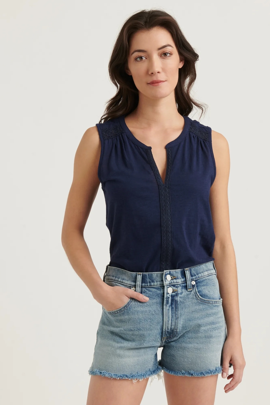 LACE YOKE TOP | Lucky Brand