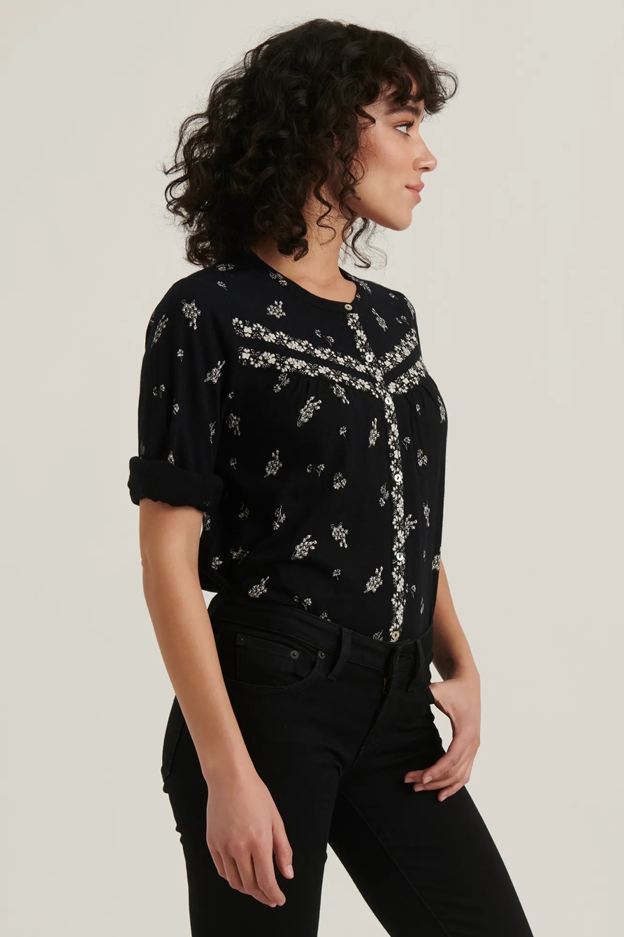 BORDER PRINT KNIT SHIRT, image 3