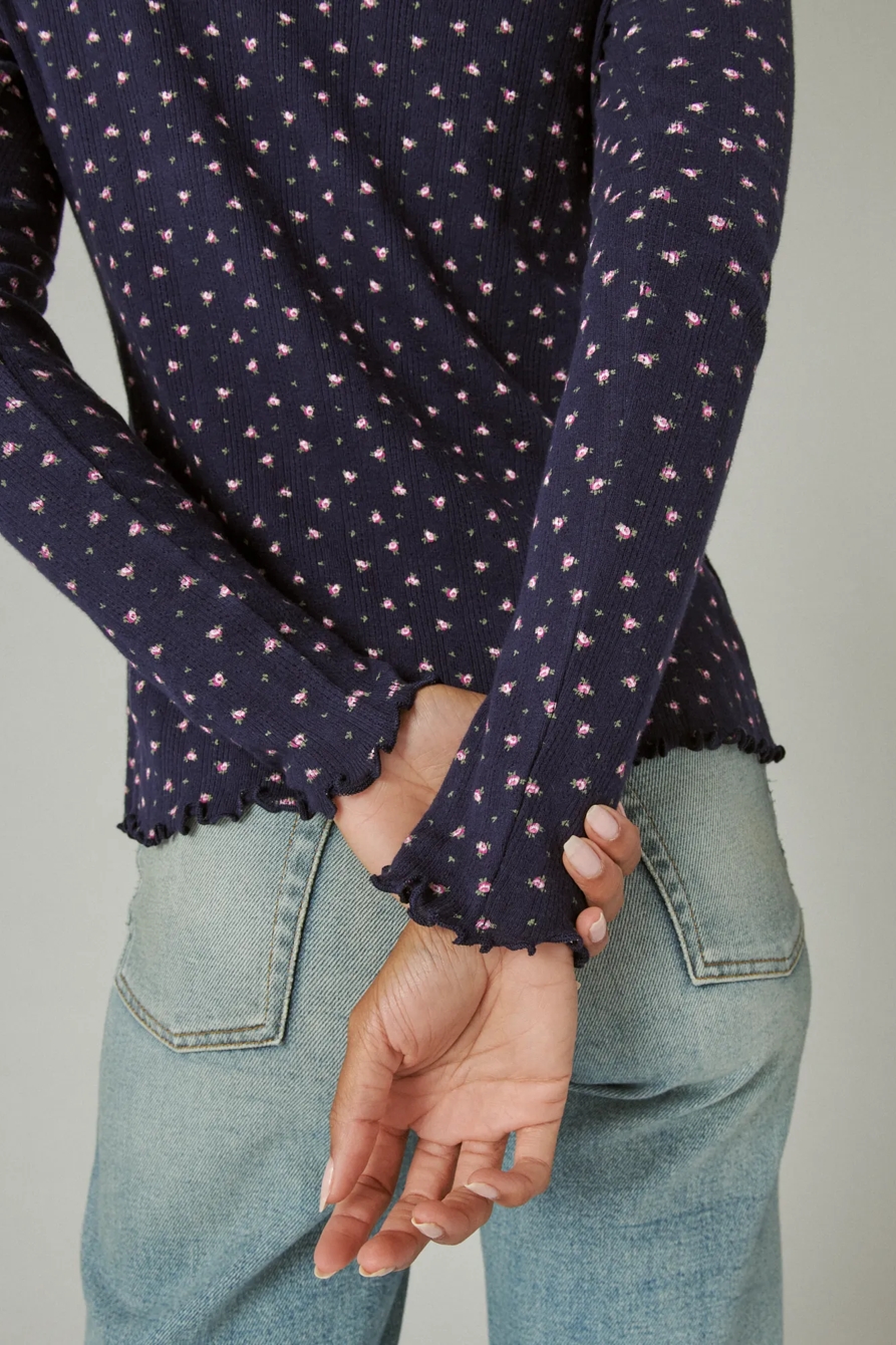 POINTELLE LONG SLEEVE TEE, image 5