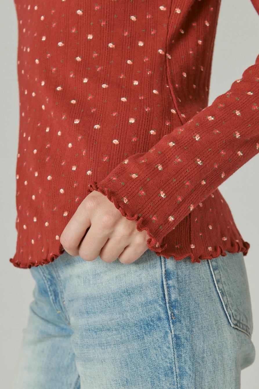 POINTELLE LONG SLEEVE TEE, image 5