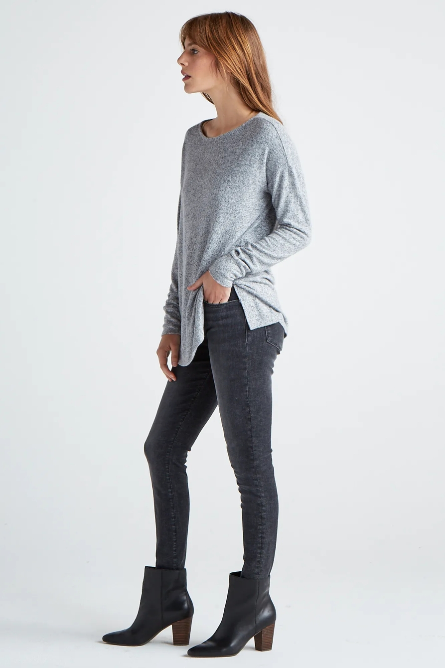 CLOUD JERSEY PULLOVER TUNIC SWEATSHIRT, image 2