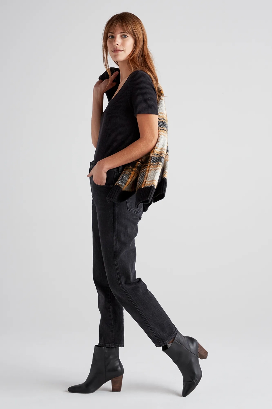 CLOUD JERSEY SCOOP NECK POCKET TEE, image 2