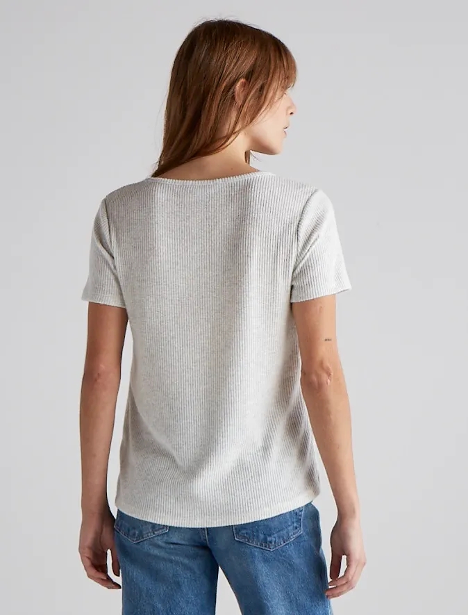 CLOUD JERSEY SCOOP NECK POCKET TEE, image 2