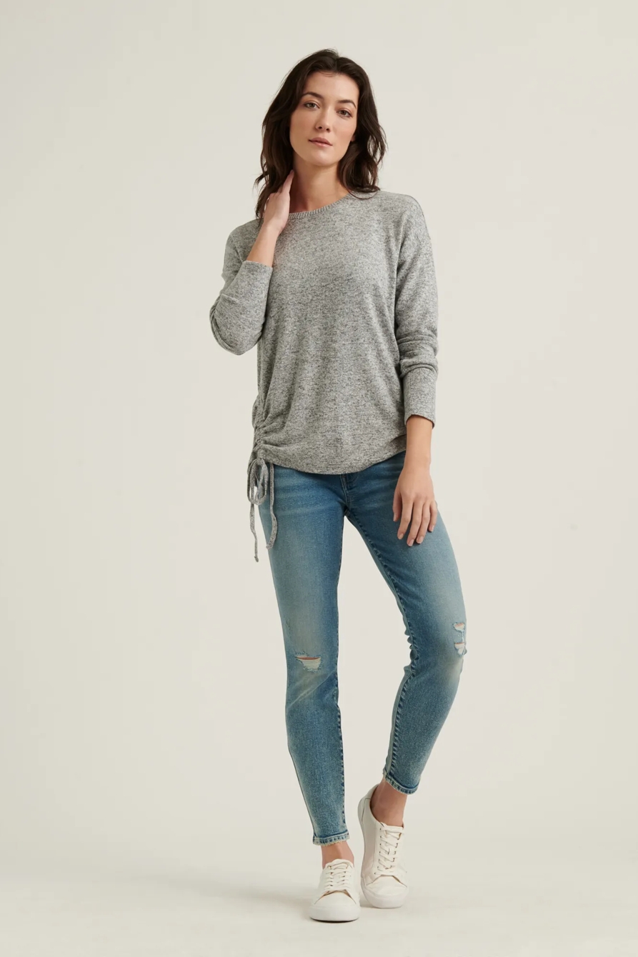 CLOUD JERSEY SIDE LACE TOP, image 2