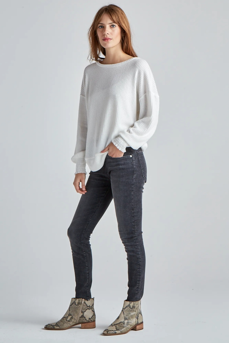 CLOUD JERSEY WAFFLE TOP, image 2