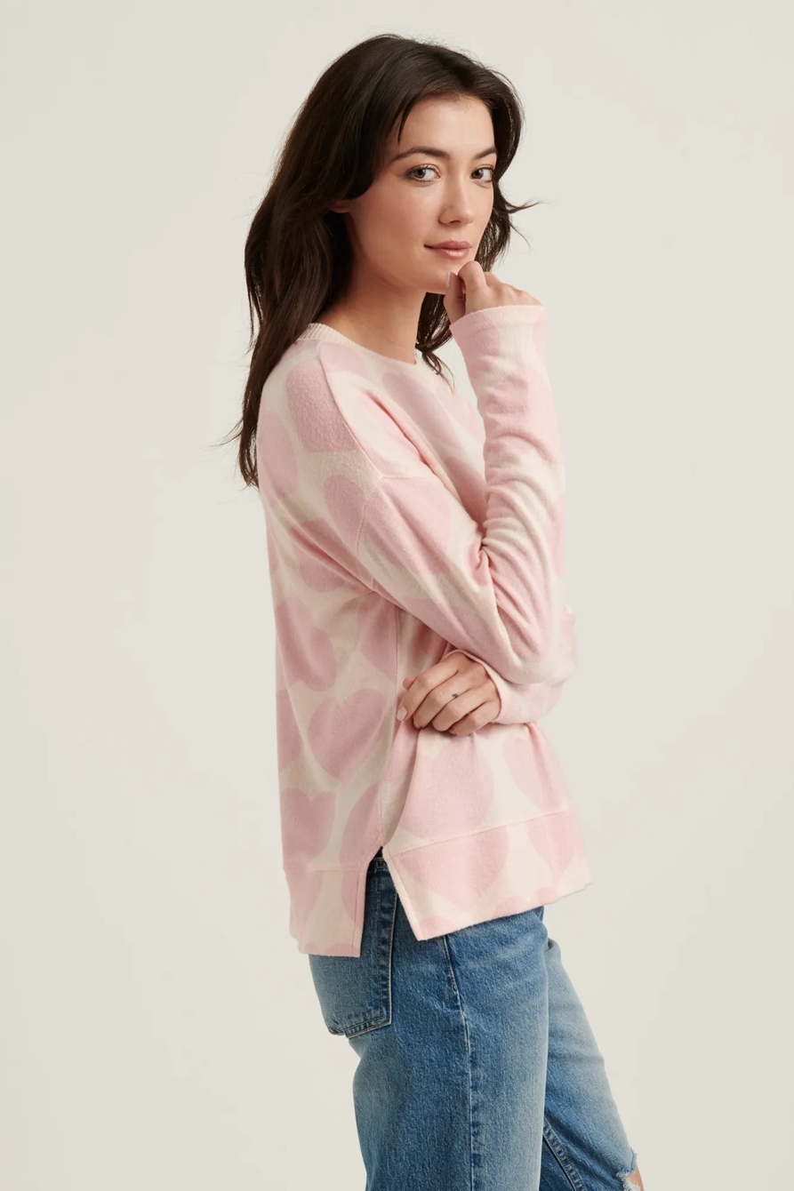 CLOUD JERSEY HEARTS PULLOVER SWEATSHIRT, image 3