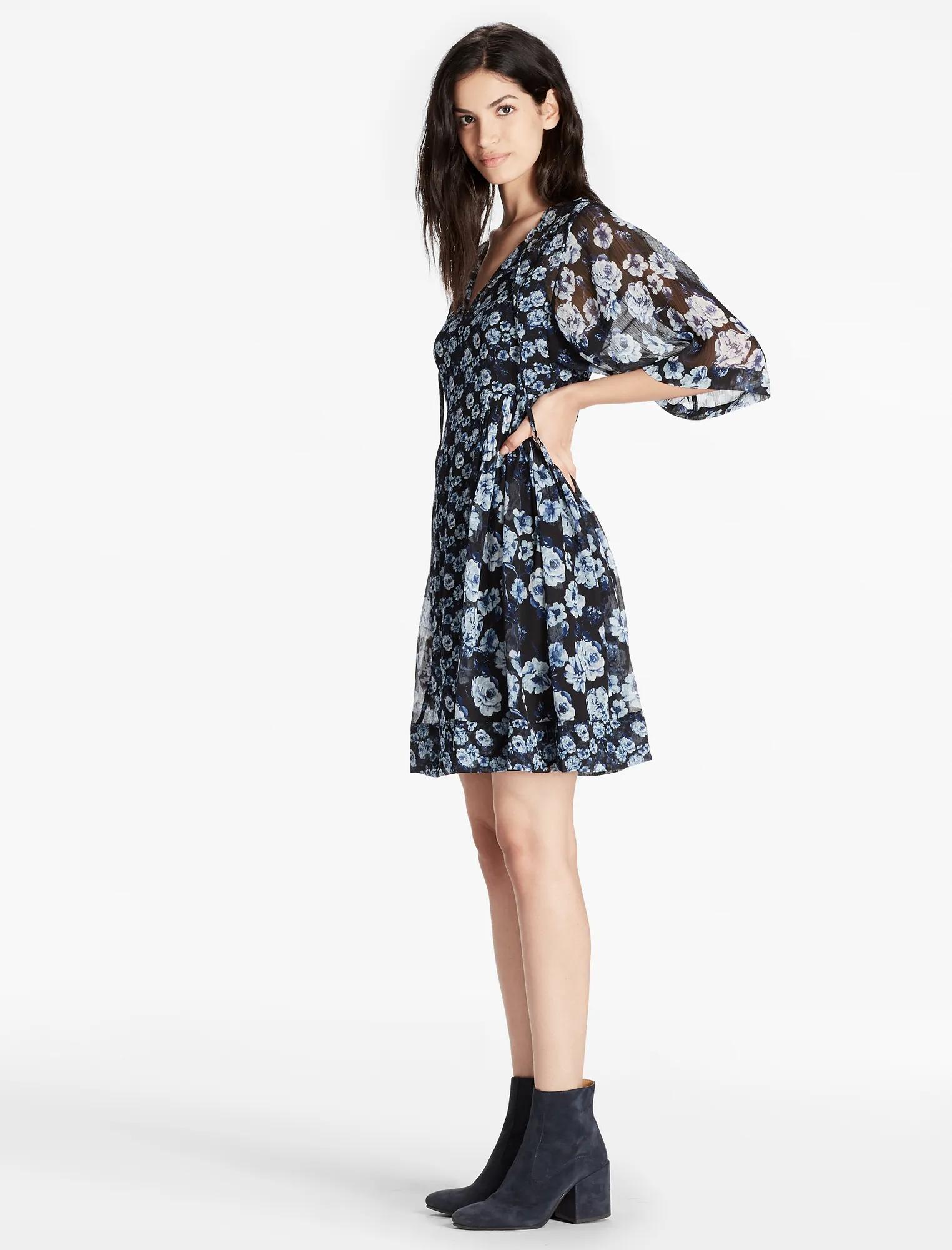 PRINTED FLORAL DRESS, image 2