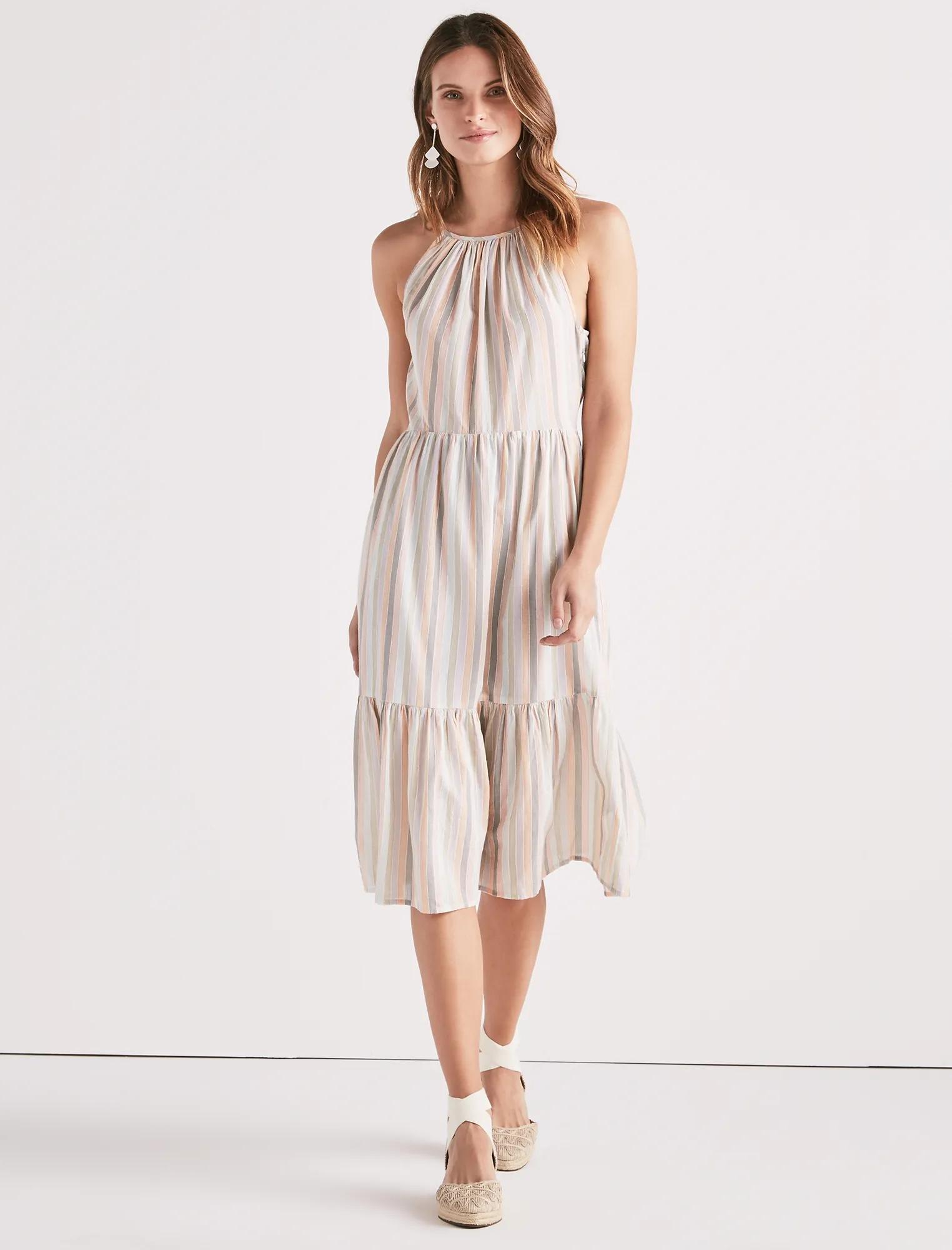 PASTEL STRIPE DRESS, image 1