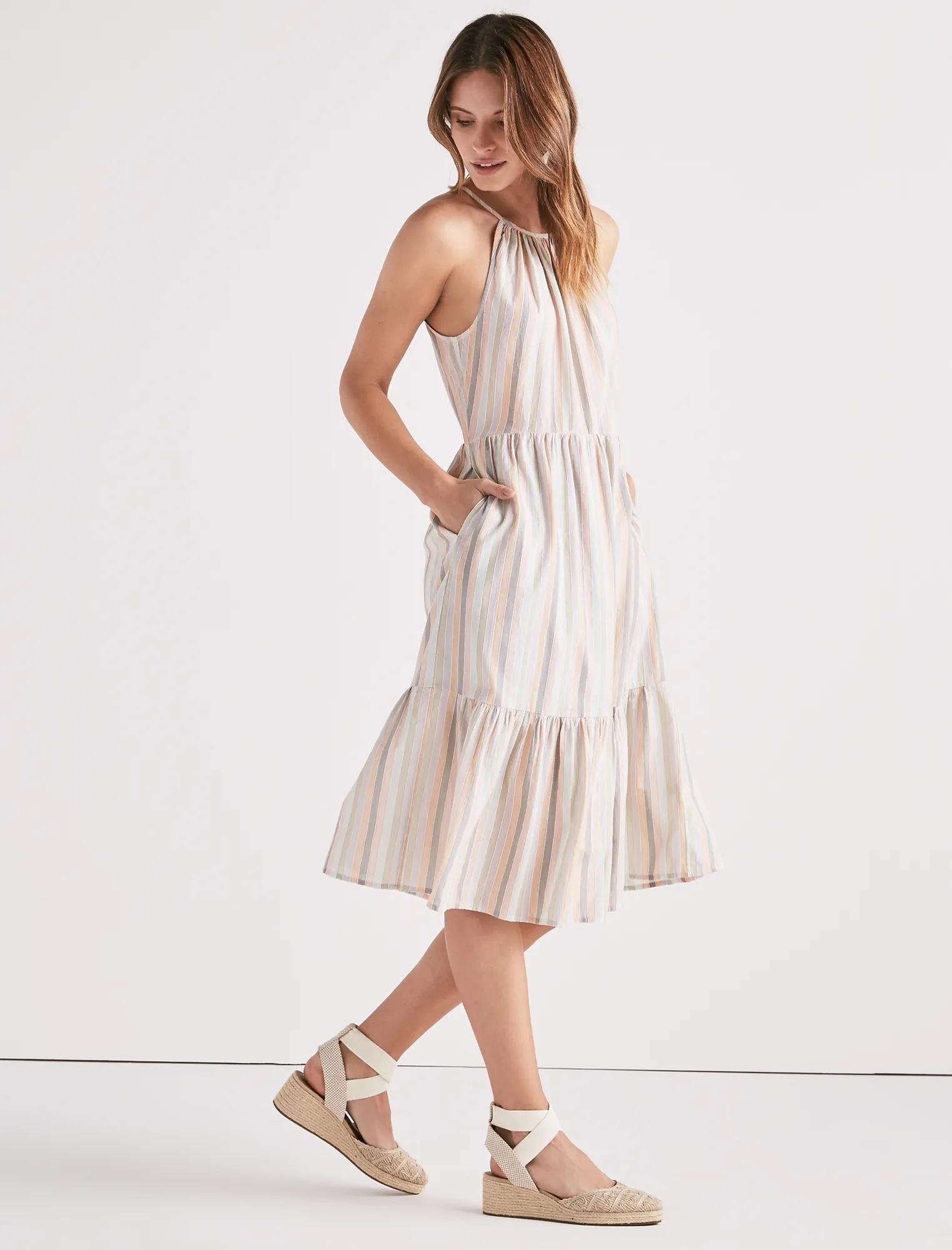 PASTEL STRIPE DRESS, image 2