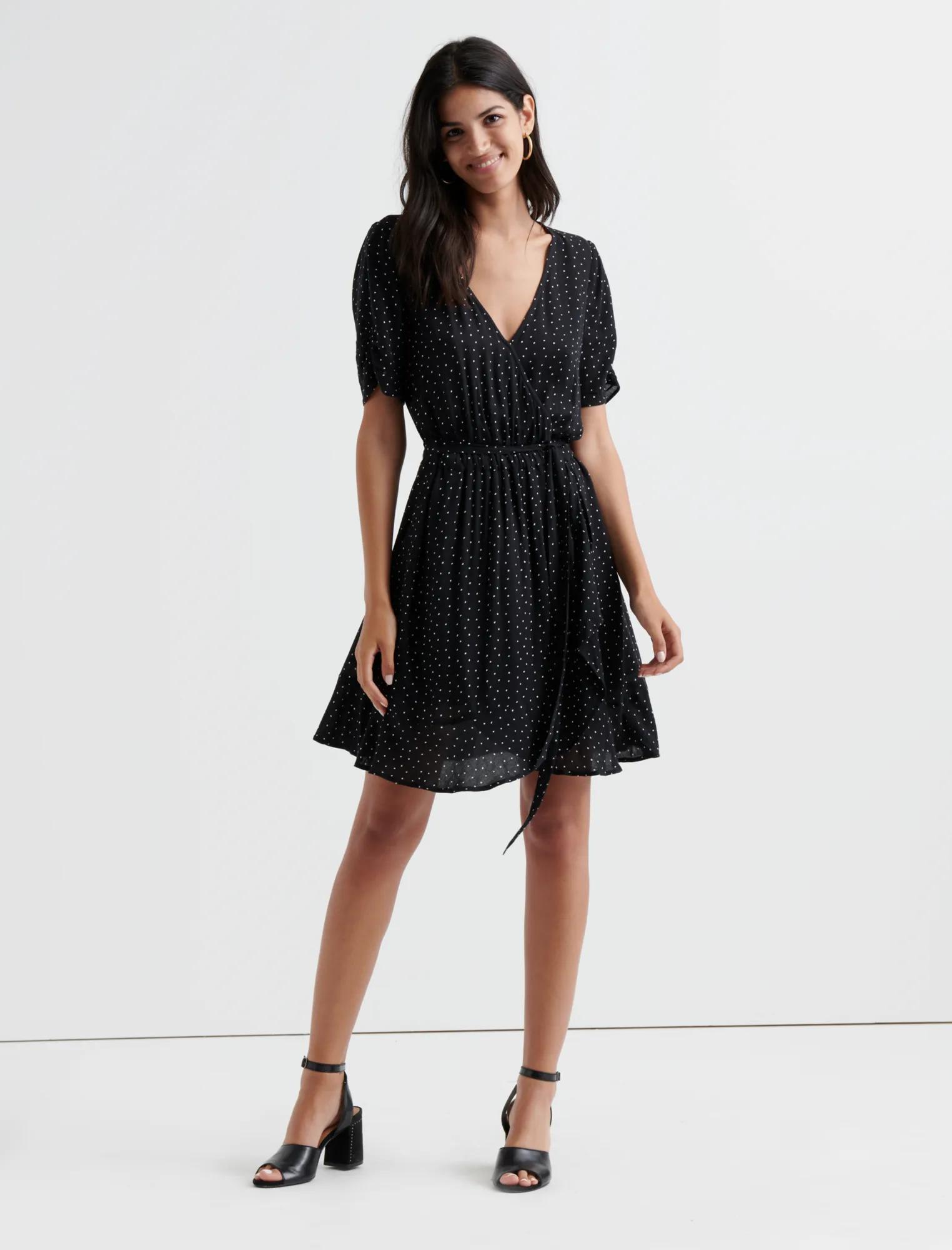 POLKA DOT WRAP DRESS, image 1