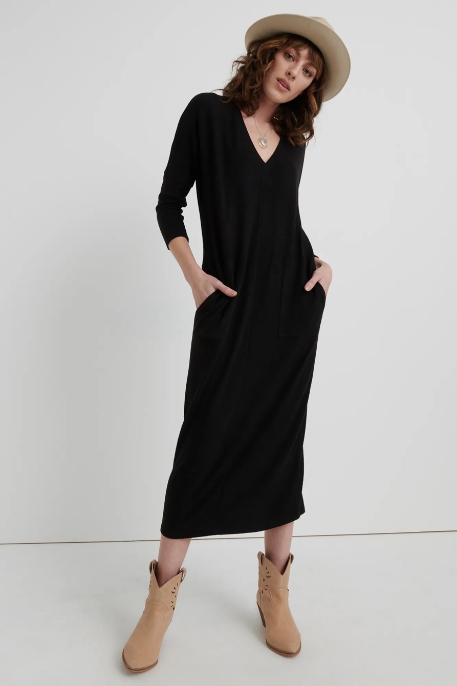 CLOUD JERSEY LONG SLEEVE DRESS, image 1