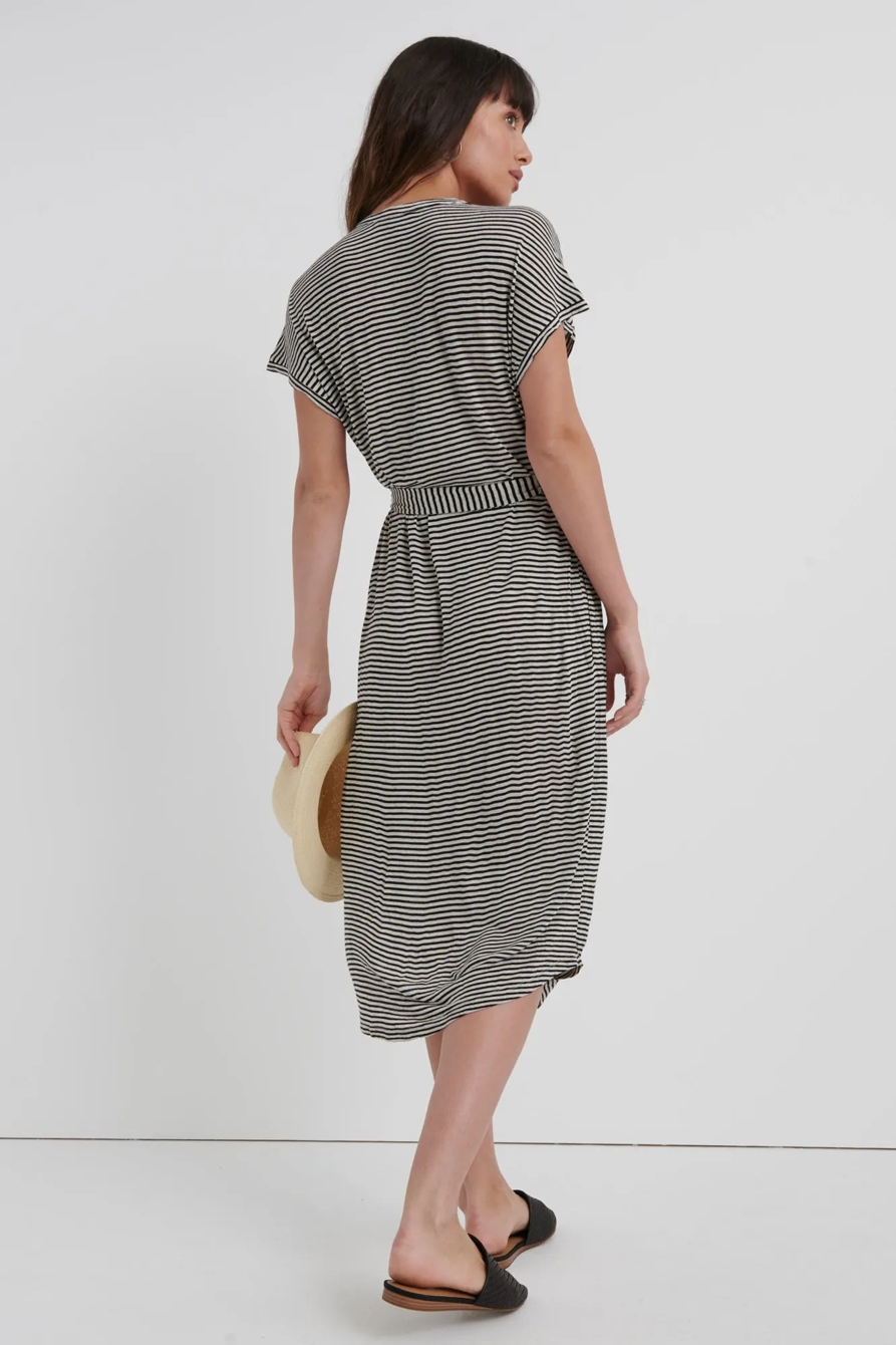 STRIPE HENLEY DRESS, image 3