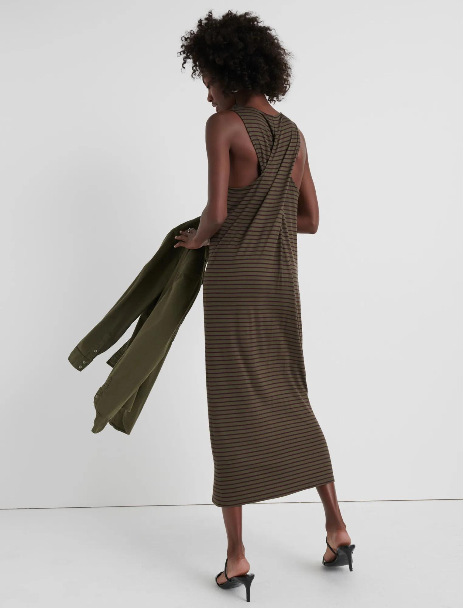 TWISTED BACK STRIPE DRESS, image 3