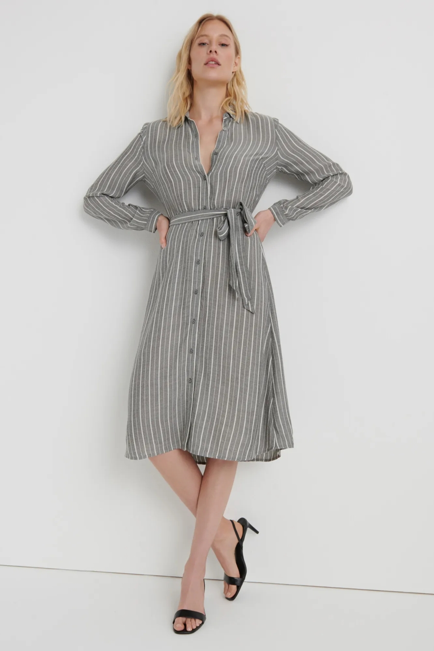 BLAIR STRIPE MIDI DRESS, image 4