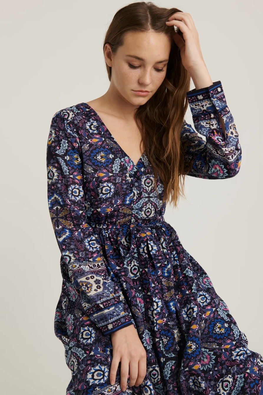 FLORENCE BORDER PRINT DRESS, image 5