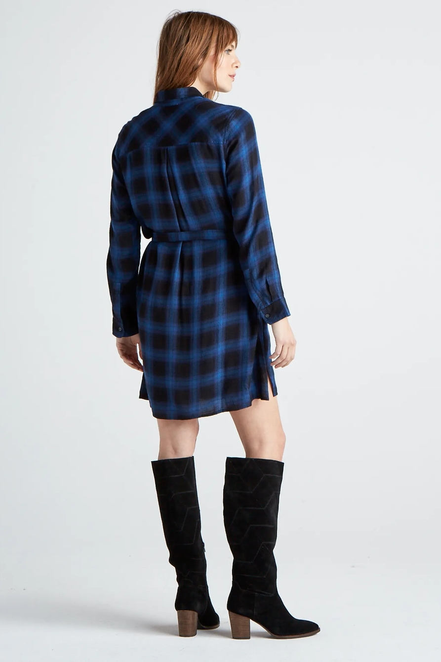 TONI PLAID SHIRT DRESS, image 3